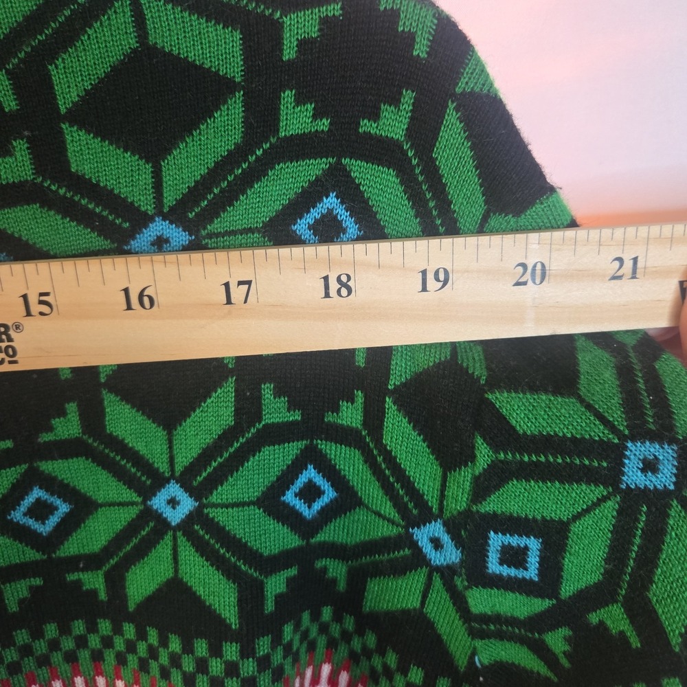 Ugly Christmas Sweater Reindeer Holiday Women 2xl Ho Ho Ho Reindeer, Read! - Picture 4 of 5